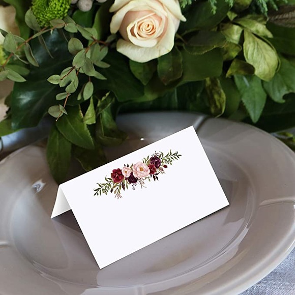 321Done Other - Floral Place Cards x 16